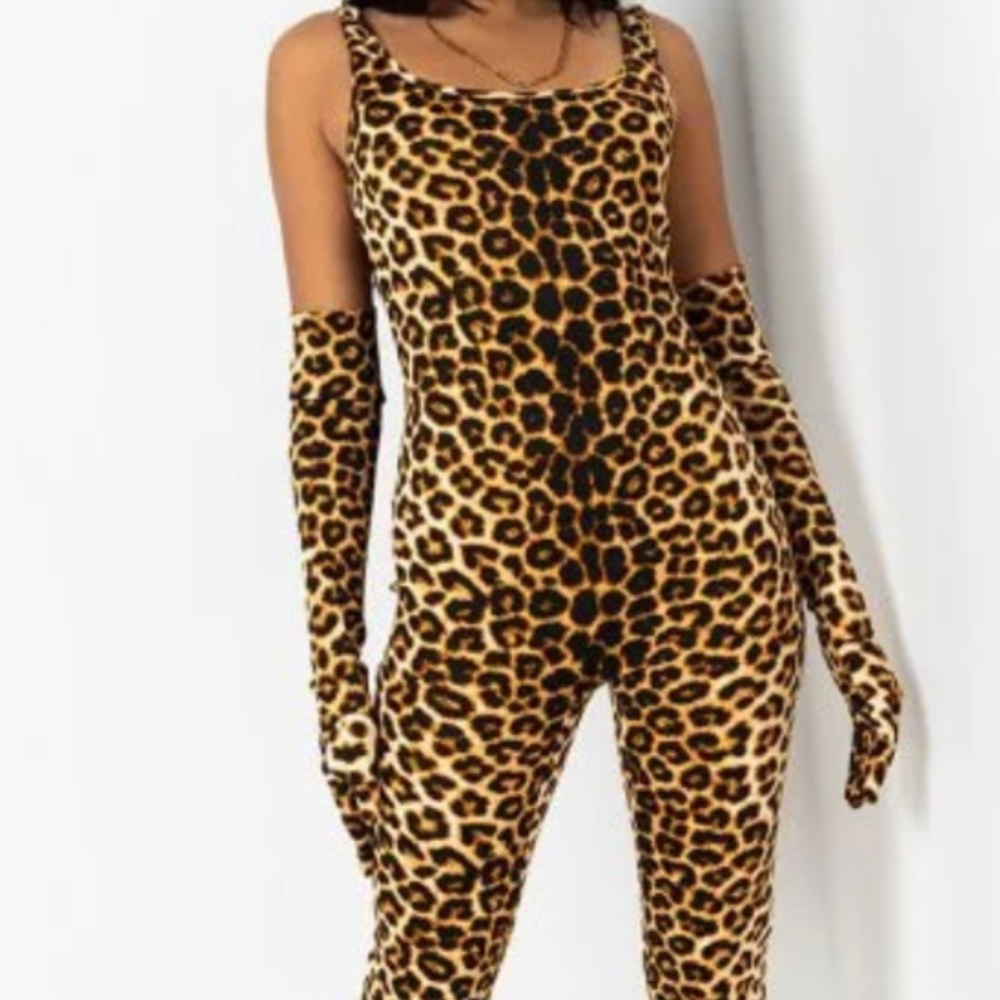 Fashion Nova animal print jumpsuit